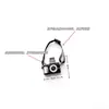 Simulação de Câmera Flash Modelo SLR Brinquedo Pequeno Boneca Acessórios para Boneca DIY Animal Miniatura Brilhante