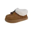 Zapatos de Algodón Gruesos Cálidos de Moda Versátiles para Niños Cubre-Tacón de Terciopelo Plus para Mujer Botas de Nieve Nuevas Llegadas Invierno Zapatos para Mujer 2026