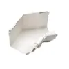 Acessórios de calha e canaleta de água da chuva de PVC não plastificado resistentes à corrosão, aos raios UV e ecologicamente corretos para sistemas de telhado - Canto interno tipo K de 135 graus