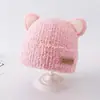 Gorro Infantil para Otoño e Invierno, Lindo y Adorable Gorro de Lana Tejida para Niños, Grueso y Cálido con Protección para los Oídos a Prueba de Viento para Niñas