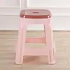 Taburete de Plástico Engrosado Goma Cocida Cuadrado Doméstico Taburete Alto Sala de Estar Mesa de Comedor Silla de Plástico Económico Taburete de Goma Antideslizante