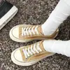 Sapatos de Tecido Clássicos Retro Casuais Board Shoes Sapatos de Verão Simples 2026 Outono/Inverno Novos Versáteis Sapatos Femininos