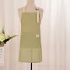 Delantal de Cocina para Cocinar de Algodón y Lino para Mujeres, Lindo y Elegante para Hombres y Mujeres, Ropa de Trabajo para Adultos, Uso en el Hogar, Anti-Manchas, Multicolor, Estilo Ins