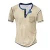 Série de Camisetas Masculinas de Verão Novas 7 Botões Europeias e Americanas Transfronteiriças Impressão 3D Casual Esportiva Manga Curta Pulôver Camiseta