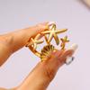 Joyería de Elementos Marinos Europeos y Americanos Estilo Fresco Festivo Anillo Abierto de Concha y Estrella de Mar Anillo para Mujer Verano Nuevo Venta al por Mayor