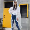 Impermeable Largo, Impermeable con Cordón a Prueba de Viento, Impermeable Abierto a Prueba de Lluvia para Todo el Cuerpo, Impermeable Transparente Engrosado para Adultos y Niños