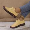 Sapatos de Salto Baixo da Moda 2026 Estilo Novo de Primavera Solado Macio Costurados à Mão Exportação Tamanho Grande Casual Mocassins Slip-On Femininos