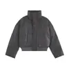 Jaqueta Curta de Algodão Estilo Americano Cleanfit para Homens Inverno 2025 Gola Alta Jaqueta de Algodão Solta Casual para Homens para Heattech