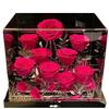Rosa de Flor Preservada Caja de Regalo Acrílica Regalo del Día de San Valentín Chino para el Cumpleaños de la Novia Adornos Decorativos de Alta Gama