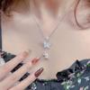 Nuevo Collar de Borla de Seda con Flor de Lirio del Valle Mariposa Moda para Mujer Versátil Lujo Ligero Personalidad Dulce Temperamento Cadena para Clavícula Venta al por Mayor