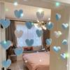 Cortina de Puerta Amor Explosiones Popular en Internet Mismo Decoraciones de Puerta Habitación Dormitorio Niña Corazón de Princesa Cortina Colgante Festivo Boda