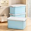 Caja de Almacenamiento para el Hogar de Gran Capacidad para Ropa, Edredones, Juguetes, Artículos Varios con Ruedas y Tapa, Caja de Almacenamiento de Plástico Engrosado