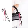 Amuletos para Bolsos de Nicho Transfronterizos, Llaveros Tejidos a Mano con Cuerda de Poliéster, Accesorios para Ropa, Amuletos para Pantalones, Cadenas para Teléfono