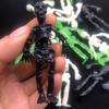 Mini esqueleto humano decoração de Halloween adereços novidade criativa pequenos acessórios de brinquedo PVC plástico crânio homem
