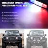 Lámpara auxiliar de coche/moto, luz de trabajo LED de 48 W, luz de inspección intermitente roja, azul, amarilla y blanca.
