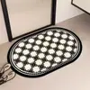 Tapete de Banheiro de Lama Diatomácea Absorvente de Água Doméstico Moderno Simples Padrão Cartoon Personalizado Tapete para Porta de Entrada