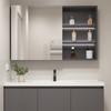 Mueble de baño con lavabo de cerámica integrado, mueble de baño con lavabo de pared, mueble de baño con lavabo integrado, combinación de lavabo