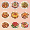 Adesivos das Famosas Comidas das Oito Grandes Cozinhas, Receitas Clássicas Tradicionais da Cozinha Chinesa, Material para Diário Criativo, Adesivos Decorativos DIY