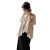 Camisas de Manga Corta para Mujer, Elegantes y a la Moda, Nuevo Estilo Verano 2025, Camisas Elegantes de Color Sólido para Mujer, Camisas Babydoll Sueltas Estilo Coreano para Mujer