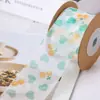 Cinta de Gasa de Cereza con Forma de Corazón de Alta Densidad para Manualidades Infantiles, Accesorios para el Cabello, Zapatos, Sombreros, Pasteles, Cajas de Regalo, Lazo, Cinta para Hornear