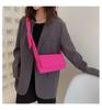 Início do Outono Novo Coreano Moda Feminina Ombro Cotton Bag 2022 Bolsa Simples e Generosa Moda Bolsa de Algodão Xadrez