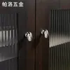 Manija de Puerta de Armario Huevo de Paloma de Latón Dorado Minimalista Italiano, Manija de un Solo Agujero Estilo Francés Plata de Lujo Ligero para Cajón de Gabinete