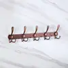 Gancho de Puerta Premium de Aluminio Espacial Sin Taladro, Perchero Metálico Silencioso, Perchero de Pared para Abrigos y Sombreros Negro, Perchero Multifuncional