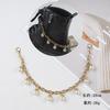 Moda Elegante Lujo Ligero Colgante de Perla Cadena para Zapatos Personalidad Punk Cadena Gruesa Accesorios para Zapatos de Moda Genial Joyería Colgante Cadena para Bolso