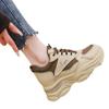 Sapatos femininos de salto baixo novos para a primavera de 2024, estilo coreano, versáteis, plataforma fina, tênis casual