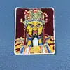 Pintura thangka de cinnábrio dourado pintada à mão cinco ye Huang Cai mãe verde céu preto grande benmingfo thangka pintura núcleo tela especial