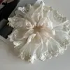 Scrunchie de Renda com Mesh Coreano Novo Laço de Coque de Alta Qualidade Acessório Elegante para Rabo de Cavalo