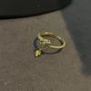 Anillo de dragón dorado pequeño del año del dragón para mujer, plata de ley s925, nicho abierto, de alta calidad, ligero, de lujo, con cola de dragón, nuevo producto