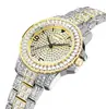 Un Producto de Dropshipping, un Nuevo Reloj de Cuarzo de Venta Caliente en Comercio Exterior Lleno de Diamantes, Lujo Ligero, Reloj para Hombre Impermeable de Moda al por Mayor