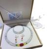 Set de Collar de Perlas de Jade Natural para Ancianos para Regalar a Mamá Regalo de Transmisión en Vivo Caja de Regalo de Tres Piezas