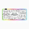 Fábrica de Origem Mouse Pad Sinfonia Grande Luminoso RGB Mouse Pad para E-Sports Criativo Kaws Espessado Pad de Mesa