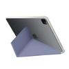 Para iPad Air4 5 10.9 imitación original deformación plegable ranura para bolígrafo soporte cubierta plana TPU transparente funda protectora