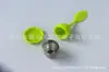 Logo de escultura em rádio Mar e Céu867154120 folhas aço inoxidável silicone filtro de chá sachê de chá