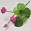Flor de Loto Simulada Sala de Estar Hogar Templo Budista Estanque Pecera Adornos Loto Pequeño Flor Artificial de Plástico Nenúfar Ramo Simulado