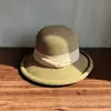Sombrero de Paja para Mujer, Nuevo Estilo de Verano, Sombrero Retro con Borde Enrollado para Protección Solar, Sombrero de Sol a la Moda para Mujer, Sombrero de Talla Grande, Sombrero de Verano para Mujer