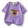 Ropa para niños Wang Wang, camiseta de algodón con cuello redondo y manga corta, nueva camiseta de verano, camiseta de media manga, una generación de cabello