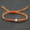 Pulsera de Cruz Nueva Europea y Americana Pulsera de Cuerda Roja Tejida a Mano Pulsera Fuente de Comercio Electrónico Transfronterizo