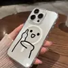 Diseño de Gesto de Dedo Medio Adecuado para Funda Magnética para Teléfono Apple 17 Promax iPhone 16 Transparente 16 Pro Funda Dura