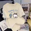 Camiseta blanca de algodón puro para mujer, de manga corta, para verano, nueva, linda, simple, talla grande, holgada, adelgazante, con cuello redondo, estilo ins