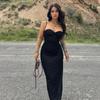 2024 verão nova moda feminina elegante sexy slim tube strap vestido feminino