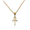 Skl000100 Collar con Colgante de Cruz de Diamante Estilo Europeo y Americano Cadena Sexy para Clavícula collar con colgante