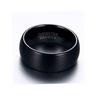Anillo Liso de Acero de Titanio Más Vendido Transfronterizo de Amazon Anillo Esmerilado Moda Retro Negro Mate Cepillado Anillo para Hombre