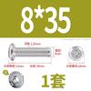 Tornillo de cabeza plana con bisel cruzado biselado de acero inoxidable 304, tornillo de bisel alargado para muebles M6