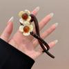 Grampo Elegante Flor Torcida Presilha para Pegar Cabelo Parte de Trás da Cabeça Disco Presilha de Cabelo Alfinete de Cabelo Feminino 2024 Novo Grampo de Cabelo Acessório de Cabeça
