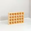 Soporte para Taza de Boca de Jardín de Infancia Soporte Sólido de Madera para Taza de Boca Soporte de Madera para Taza de Té Infantil Soporte de Madera para Taza de Agua de Gabinete de Té con Puerta Colgante de Pared