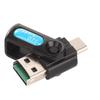 Lector de tarjetas OTG tipo C dos en uno con pegamento de gota/TF para teléfono móvil, computadora, lector de tarjetas universal/rotativo de alta velocidad USB2